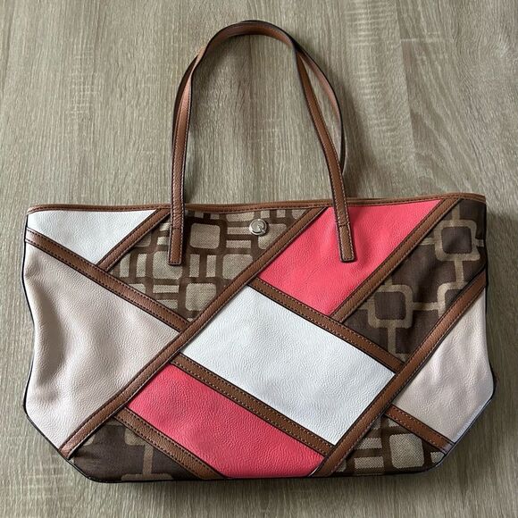 PREOWNED … NINE WEST Stylish Multicolor Tote Bag - Picture 1 of 5